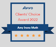 Avvo Client's Choice Award 2022 | Amy Irene Muth | Five Star